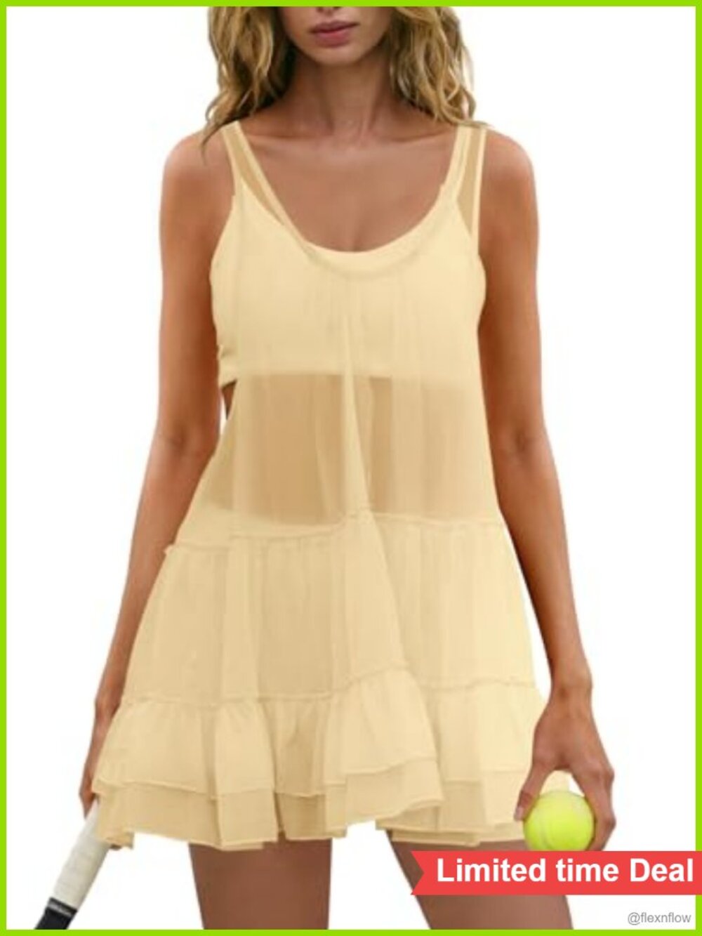 Women's 3 Piece Lounge Set Mesh Workout Dress Athletic Outfit